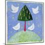 Doves around the Tree, 2001-Alex Smith-Burnett-Mounted Giclee Print