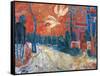 Doves at Sunset-Renato Birolli-Framed Stretched Canvas