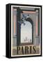 Doves by Arch, Paris, France-null-Framed Stretched Canvas
