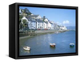 Dovey Estuary and Town, Aberdovey, Gwynedd, Wales, United Kingdom-David Hunter-Framed Stretched Canvas