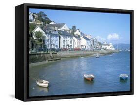 Dovey Estuary and Town, Aberdovey, Gwynedd, Wales, United Kingdom-David Hunter-Framed Stretched Canvas