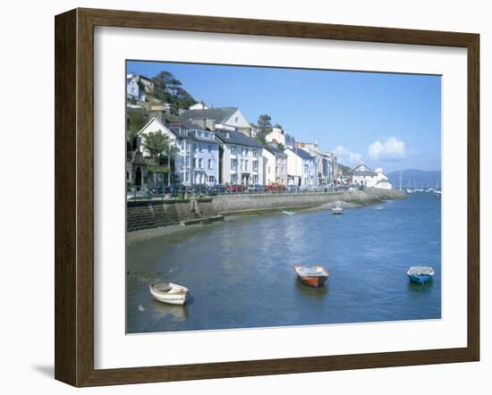 Dovey Estuary and Town, Aberdovey, Gwynedd, Wales, United Kingdom-David Hunter-Framed Photographic Print