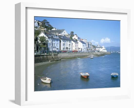 Dovey Estuary and Town, Aberdovey, Gwynedd, Wales, United Kingdom-David Hunter-Framed Photographic Print