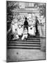 Dowager Empress Maria Feodorovna of Russia with Nurses Outside a Hospital, Russia, 1916-null-Mounted Giclee Print