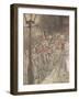 'Down a Slide at Cornhill', 1915-Arthur Rackham-Framed Giclee Print