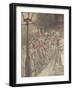 'Down a Slide at Cornhill', 1915-Arthur Rackham-Framed Giclee Print