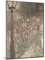 'Down a Slide at Cornhill', 1915-Arthur Rackham-Mounted Giclee Print