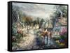 Down Cottage Lane-Nicky Boehme-Framed Stretched Canvas