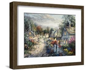 Down Cottage Lane-Nicky Boehme-Framed Giclee Print