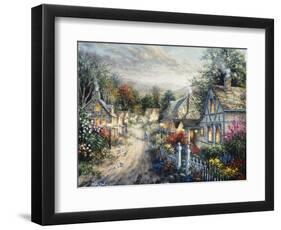 Down Cottage Lane-Nicky Boehme-Framed Giclee Print