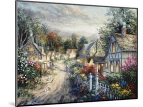 Down Cottage Lane-Nicky Boehme-Mounted Giclee Print