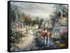 Down Cottage Lane-Nicky Boehme-Framed Stretched Canvas