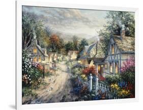 Down Cottage Lane-Nicky Boehme-Framed Giclee Print