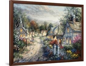 Down Cottage Lane-Nicky Boehme-Framed Giclee Print