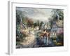 Down Cottage Lane-Nicky Boehme-Framed Giclee Print