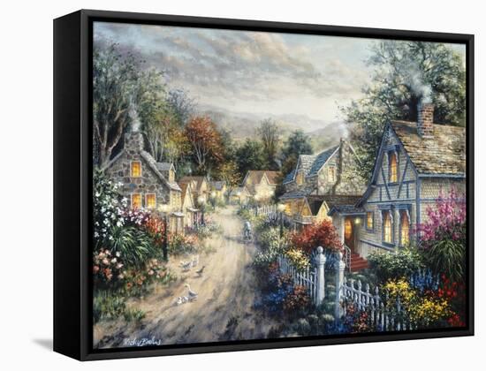 Down Cottage Lane-Nicky Boehme-Framed Stretched Canvas