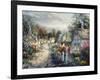 Down Cottage Lane-Nicky Boehme-Framed Giclee Print