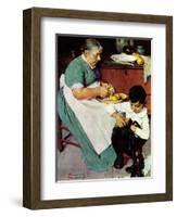 "Down-East  Ambrosia", March 19,1938-Norman Rockwell-Framed Giclee Print