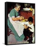 "Down-East  Ambrosia", March 19,1938-Norman Rockwell-Framed Stretched Canvas