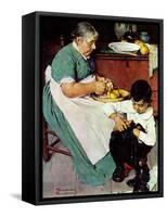 "Down-East  Ambrosia", March 19,1938-Norman Rockwell-Framed Stretched Canvas