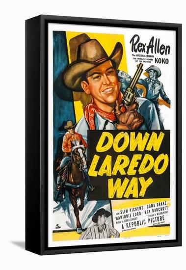 Down Laredo Way-null-Framed Stretched Canvas