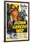 Down Laredo Way-null-Framed Art Print