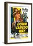 Down Laredo Way-null-Framed Art Print