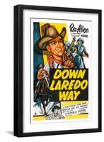 Down Laredo Way-null-Framed Art Print