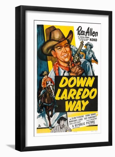 Down Laredo Way-null-Framed Art Print