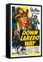 Down Laredo Way-null-Framed Stretched Canvas