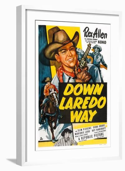 Down Laredo Way-null-Framed Art Print