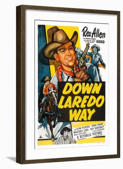 Down Laredo Way-null-Framed Art Print