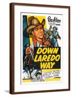 Down Laredo Way-null-Framed Art Print