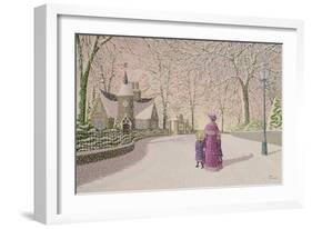 Down Lodge Lane-Peter Szumowski-Framed Giclee Print