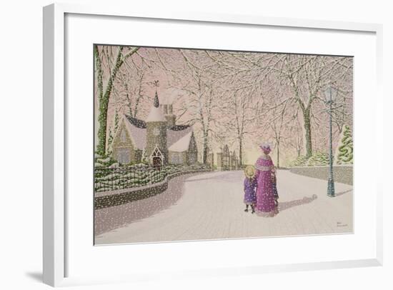 Down Lodge Lane-Peter Szumowski-Framed Giclee Print