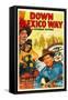 Down Mexico Way, Smiley Burnette, Fay Mckenzie, Gene Autry, 1941-null-Framed Stretched Canvas