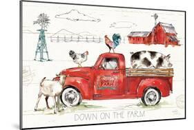 Down on the Farm II-Anne Tavoletti-Mounted Premium Giclee Print