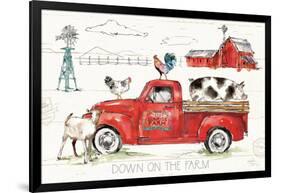 Down on the Farm II-Anne Tavoletti-Framed Art Print
