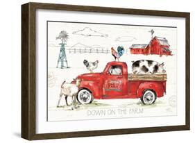 Down on the Farm II-Anne Tavoletti-Framed Art Print