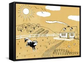 Down on the Farm - Jack & Jill-Paul Froelich-Framed Stretched Canvas