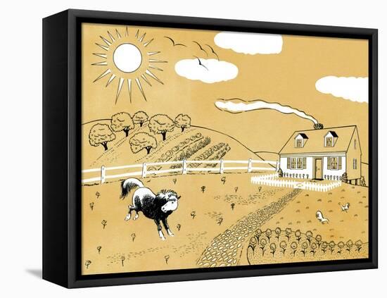 Down on the Farm - Jack & Jill-Paul Froelich-Framed Stretched Canvas