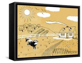 Down on the Farm - Jack & Jill-Paul Froelich-Framed Stretched Canvas
