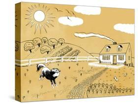 Down on the Farm - Jack & Jill-Paul Froelich-Stretched Canvas