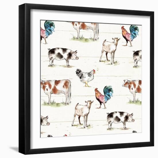 Down on the Farm Step 01A-Anne Tavoletti-Framed Art Print