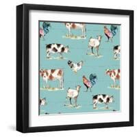 Down on the Farm Step 01C-Anne Tavoletti-Framed Art Print