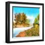 Down Stream II-Alonzo Saunders-Framed Art Print