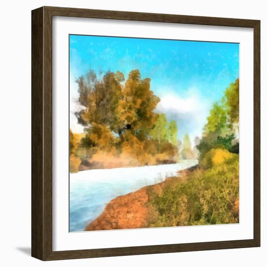 Down Stream II-Alonzo Saunders-Framed Art Print