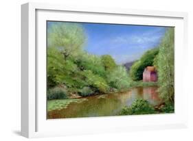 Down Stream to the Mill, 2010-Anthony Rule-Framed Giclee Print