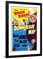 Down Texas Way, Raymond Hatton, Buck Jones, Tim Mccoy, 1942-null-Framed Art Print