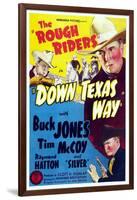 Down Texas Way, Raymond Hatton, Buck Jones, Tim Mccoy, 1942-null-Framed Art Print